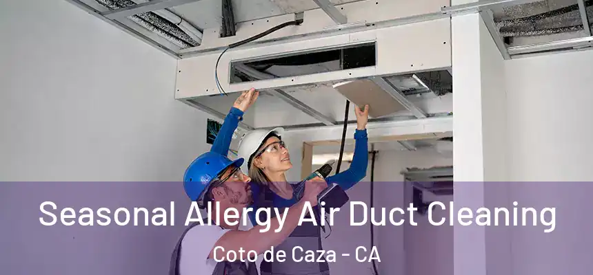 Seasonal Allergy Air Duct Cleaning Coto de Caza - CA